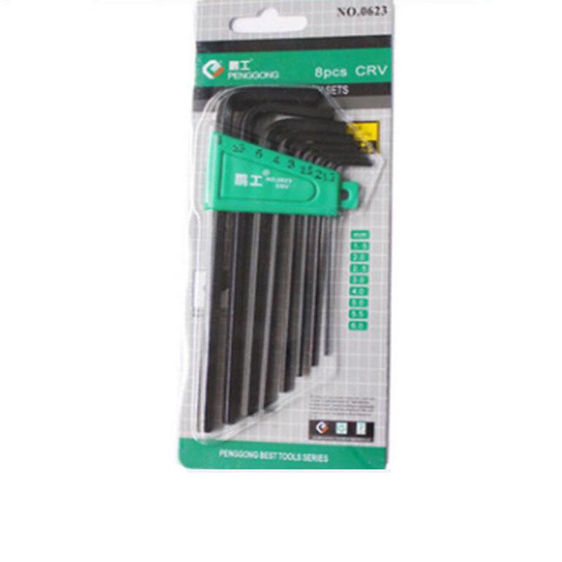 1 Set 1.5mm-6mm Hexagonal Allen Hex Key Cycling Wrench Repair Tool Kit Repair Key Bicycle Hand Tool