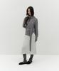 Loutaideu Muffler Side Button Knit [Grey]