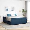 Bed Frame with Mattress Blue 180 x 200 cm Fabric