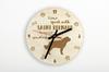 St. Bernard, Saint Bernard, Alpine Mastiff, Bernhardiner - clock with dog, wooden clock with engraving, personalised clock by Art-Dog