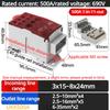 Din Rail Terminal Block UKK 80A/125A/160A/250A/400A Distribution Box One In Several Out Unipolar Junction Box wire Connector