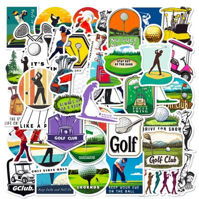 50 Nuovi Adesivi Graffiti Sportivi da Esterno per Golf Valigia Skateboard Adesivi Impermeabili