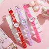 Quartz Cartoon Flamingo Design Wrist Watch for Girls - Cute Strap, Non-Waterproof - Perfect Accessory for Little Princesses