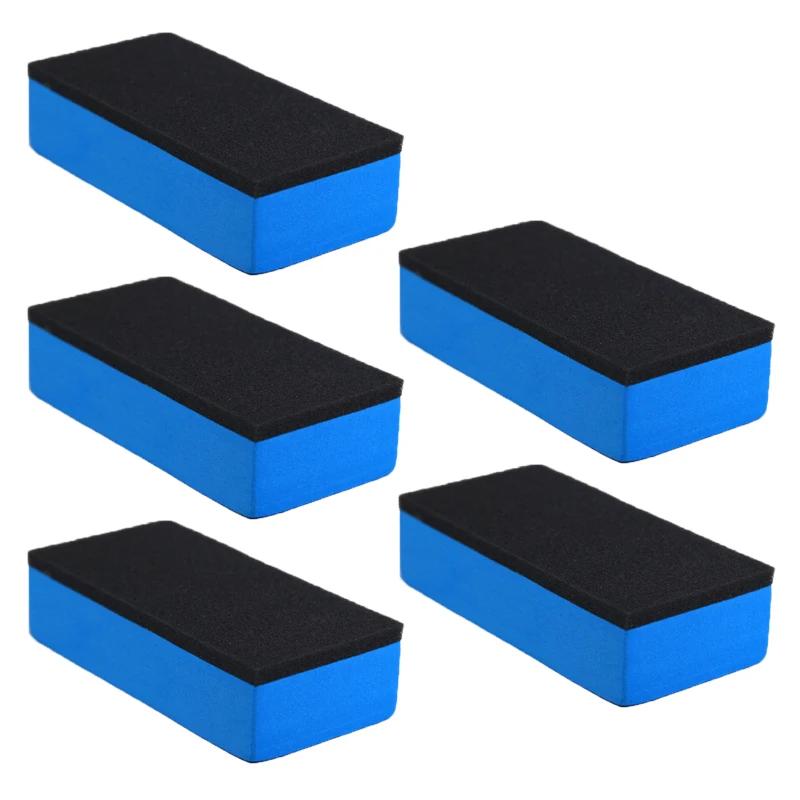 Bil Keramisk Beläggningssvamp Vaxningspad Svampar med Tyg Bilfärg Yta Kristallplätering Svampblock Biltillbehör