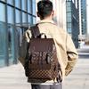 Schoolbag Backpack Men's Plaid Commuter Casual Office Worker Backpack Large Capacity Business Travel Business Travel Work Computer Bag