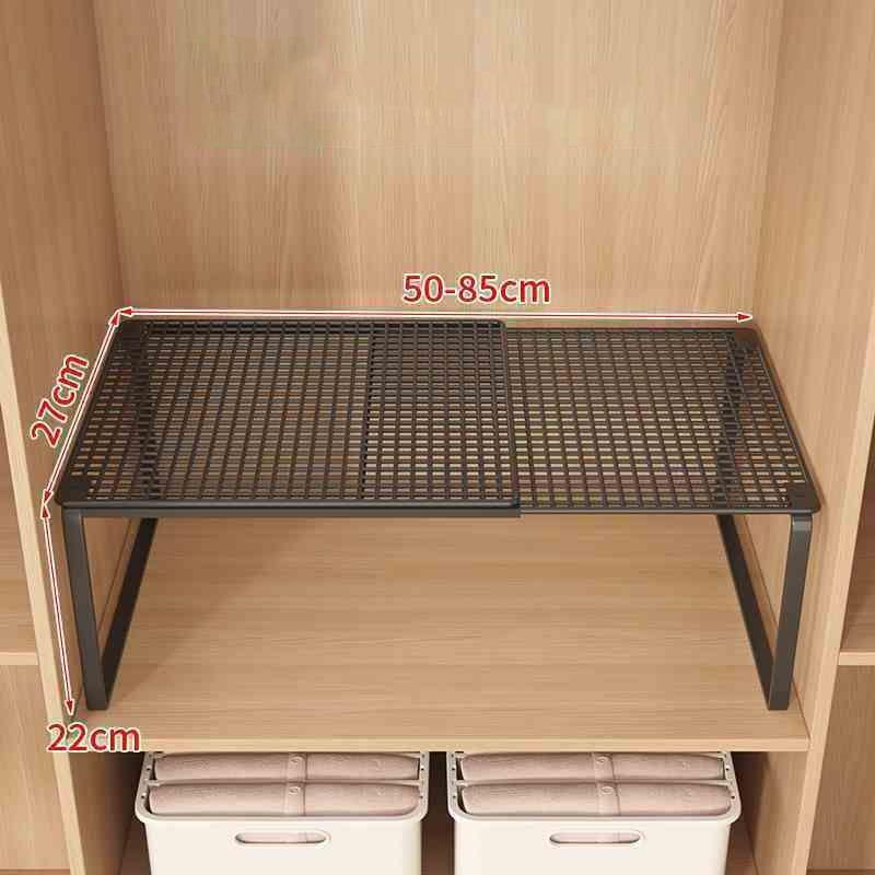 Stackable Telescopic Closet Shelf Retractable Expandable Wardrobe Divider Board Adjustable Layered Partition Cabinet Organizer