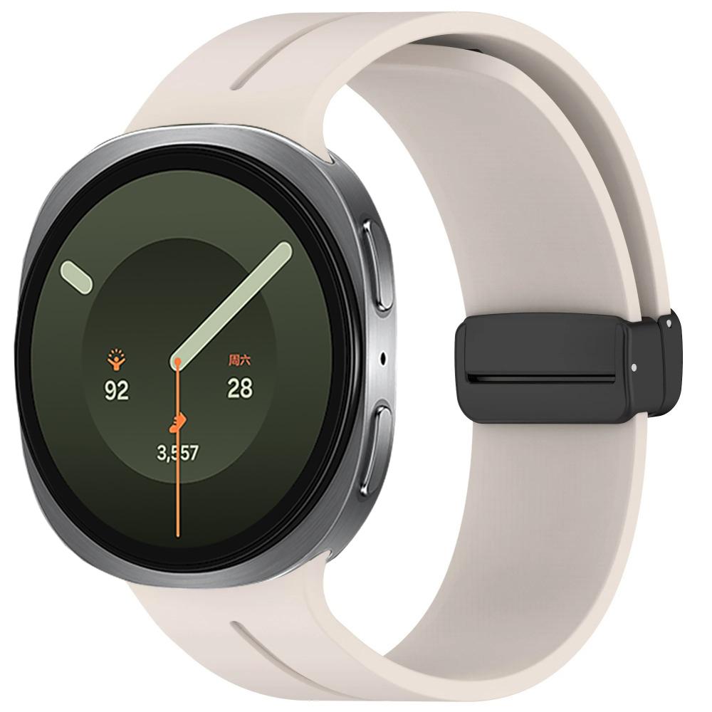 Silicone Strap for Samsung Galaxy Watch 8/9 40mm 44mmm Magnetic Buckle Metal Replacement Wristband Galaxy Watch 8 Classic 46mm