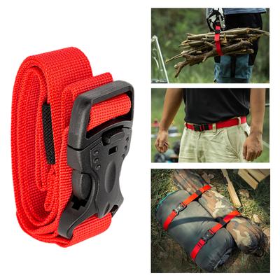 2Pcs Adjustable Luggage Lash Belt Strap Nylon Cargo Tie Down with Quick Release Buckle for Travel Packing Outdoor