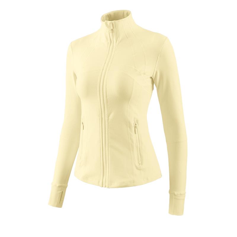 Yoga Clothes Top Women's Spring Stand-up Collar Sports Cycling Long-sleeved Jacket Slimming High-end Pilates Fitness Clothes