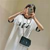 Korean Loose Slimming Plus Size T-Shirt Dress - Women's Versatile Summer 2025 Long Dress