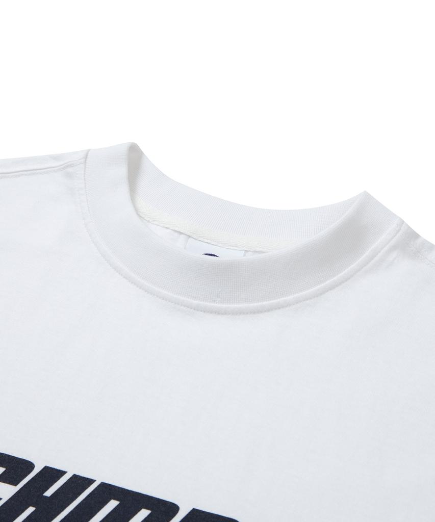 BORN CHAMPS Champs Italic Logo Long Sleeve B22Ft03Wh