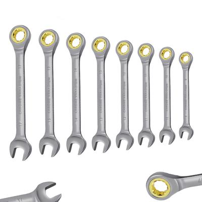 1PCS Ratchetiong Wrench Metric Combination Spanner Open End and Wrenches Tool