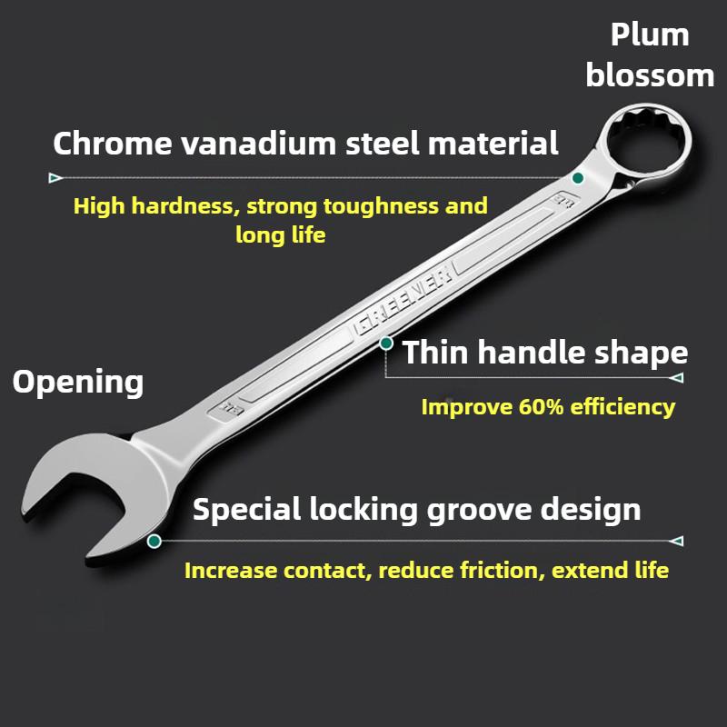 Dual-purpose Wrench Multi-functional Lengthened Spanner Mechanic Automobile Repair Disassembly Wrench Portable Manual Tools