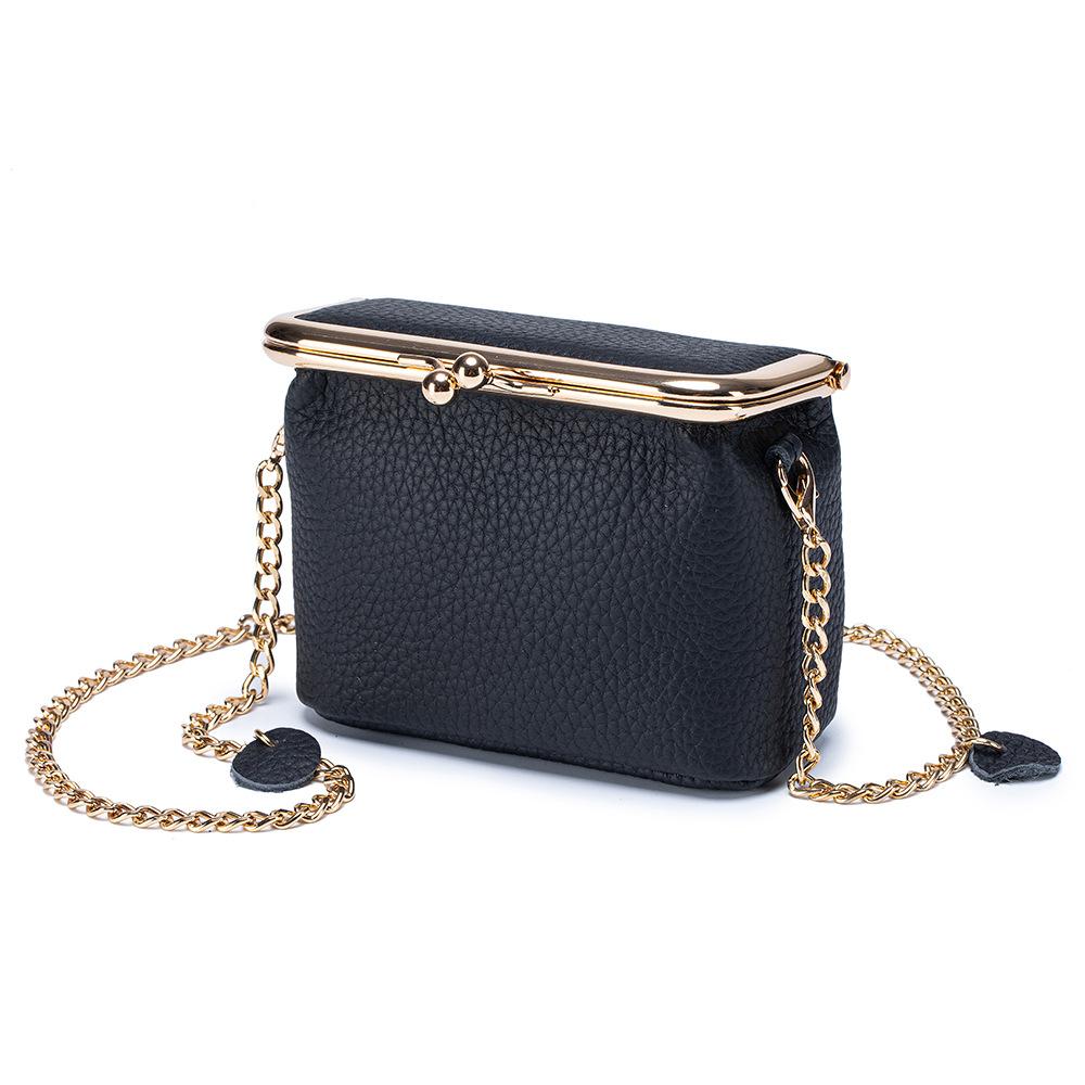 Fashion Women's Chain Bag Portable Shoulder Crossbody Bags Genuine Leather Multi-functional Storage Bag with Large Capacity