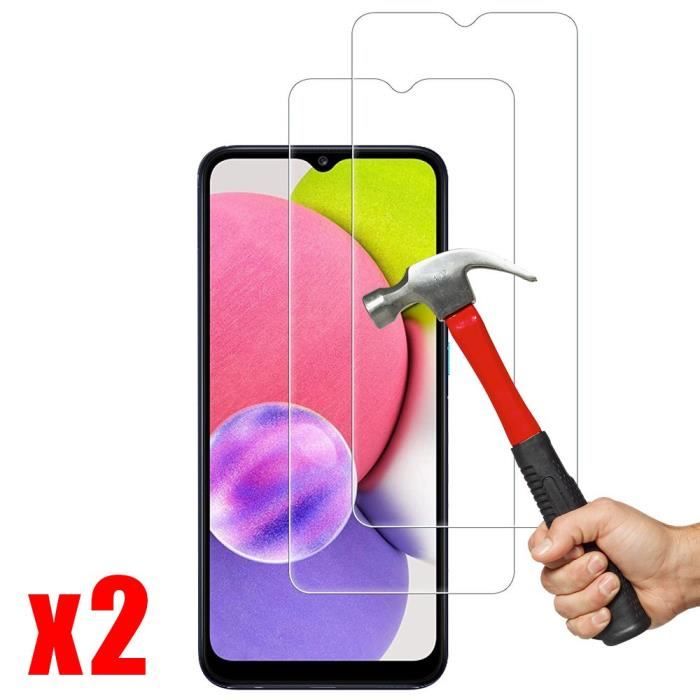 Verre Trempé - PROSHOP - pour Samsung Galaxy A03s - Résistance 9H - Anti rayure - 0.30 MM