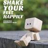 Wooden Man Figurine Shaking Wooden Man Figure Decoration Desktop Dashboard Funny Sculpture Ornament for Family Outings Road Trip