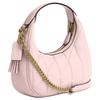 Coach Carmen 20 Metallic Logo Diamond Pattern Lambskin Chain Shoulder Handbag Small Women Handbags Blush-Pink CY710-IMBLH
