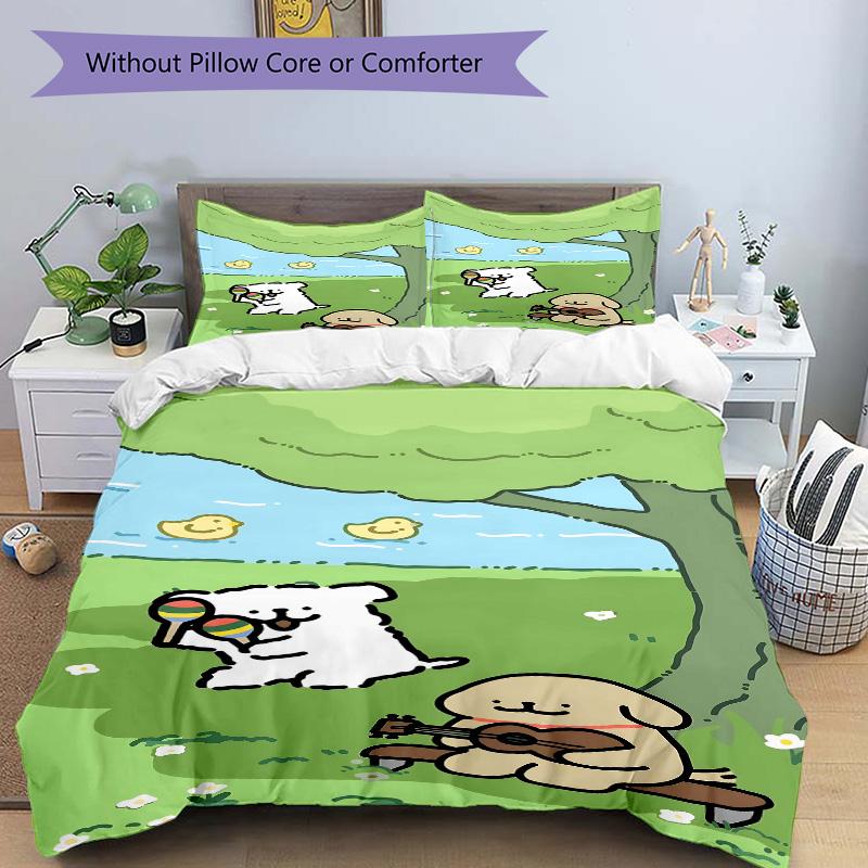 Outdoor Music Time Print 3Pcs Bedding Set,Duvet Cover with 2 Bedro,Pillowcase Home Birthday Gift