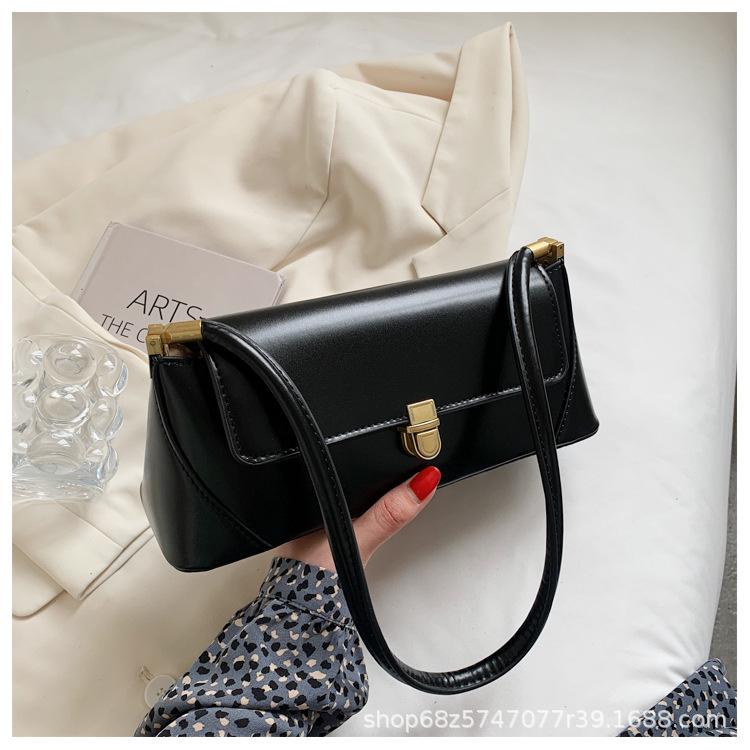 Retro Trend Underarm Bag Women's Korean Baguette Bag Fashion Casual Small Square Bag 2025 New Simple and Versatile Shoulder