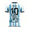 2026 Messi Argentinien Team Fußballtrikot Spiel- & Trainingsset Sommer Sport Herren T-Shirt Kinderkleidung T-Shirt Y2k Damen