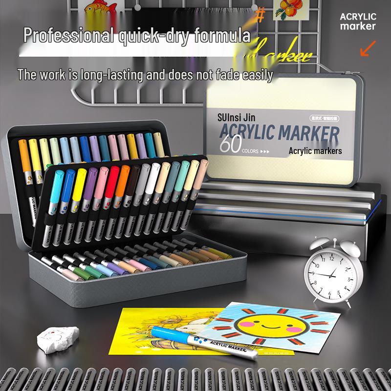 Acrylmarker Weiche Spitze: Waschbar & Deckend für Kinder-Kunstprojekte