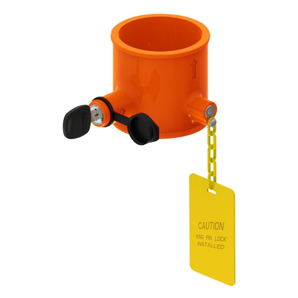 Wheel King Pin Lock Trailer Hitch Locks High-Strength Wheel Trailer Lock For RVs Semi Trailers And Campers