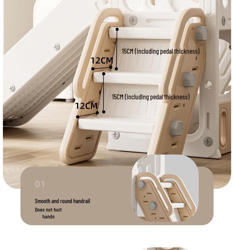 Indoor Children's Slide & Swing Multifunctional Playset for Home