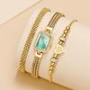BERNY Watch with Bracelet Crystal Stylish and Luxurious Birthday Gift 3ATM Water Resistant Women's Set, Embellished, -