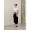 Cc CollecT. Wave Shirring STring DeTail T shirT C262psm333