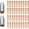 AIMOONSA Kit 42 Pieces MIG/MAG Consumables AK15 MB15 – 2 Gas Nozzles, 20 Contacts 0.8 Mm, 20 Contacts 1.0 Mm