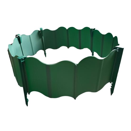 Garden Edging Border No-Dig Design Landscaping Edging Interlocking Plastic Edging Panels with Stakes for Lawn Flower Bed Fence Borders