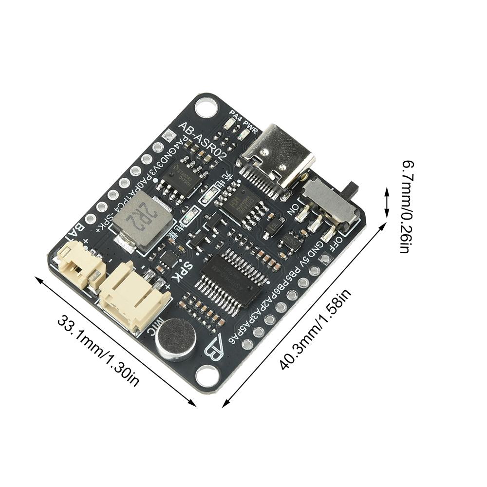ASR PRO 1.1 Voice Module Smart Speech Recognition Development Board with High Accuracy Offline Control Neural Network Processor