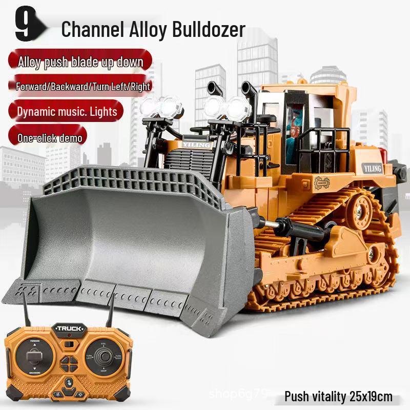 New Remote Control Alloy Excavator Toy for Kids Ages 3-8 - Engineering Vehicle Simulation