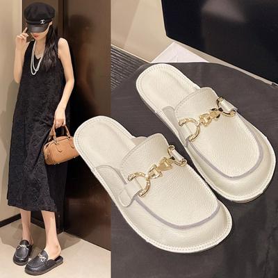 Fashion Fashionable Waterproof Ins Trendy Flats Women's Shoes 2025 Summer New Lazy Woman's Footwear Outer Wear