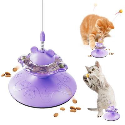 Brinquedo para Gato Brinquedos Tumbler Gatos Gatinho Jogo Interativo Treino de Inteligência Brinquedo Dispensador Alimentador de Comida com Varinha e Bola Divertidas para Gato