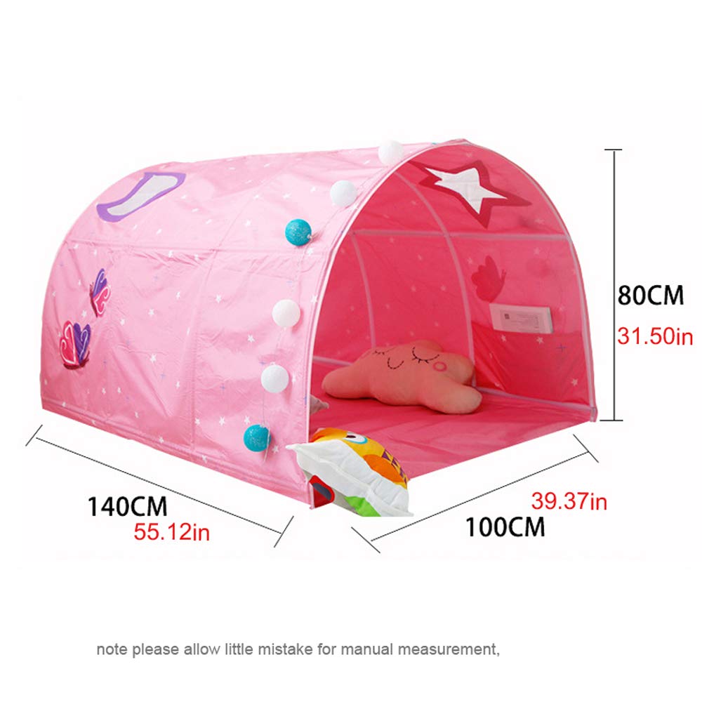 Bed Kids Play Room Tunnel Bed Fall Baby Sleeping Ages Pink Kids' Tent, Playhouse, Tent, Decor, Tent, Prevention, Toy, 2-14,