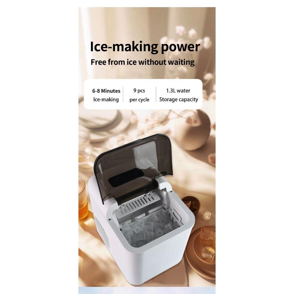 Household Bullet Shape Portable Ice Maker Machine Fast Icing Silent Operation Ice Making Machine Automatic Self Clean Function