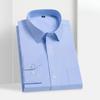 Shirt Men's Long Sleeved Middle-aged Young Business Casual Formal Wear Professional Wear Solid Color Cotton Slim Fit Shirts Men’s