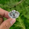 Natural Labradorite Solitaire Flower Adjustable Ring 925 Silver For Women