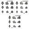 12Pcs Football Boot Spikes Aluminum Football Shoe Stud Replacement Soccer Boot Cleats Football Shoes Accessories