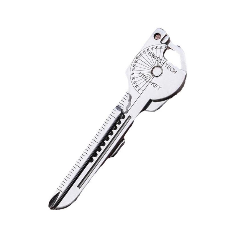 Портативная отвертка Открывалка для бутылок Аварийный брелок Инструмент Многофункциональный брелок Гаджет Портативный инструмент Резак 1