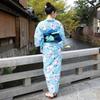 Yukata Weiße Lilie auf Hellblau 3-teilig Tokimeki Koi Yukata Hellblau [Brilliant Piece] Damen-Set, Hintergrund, Set,