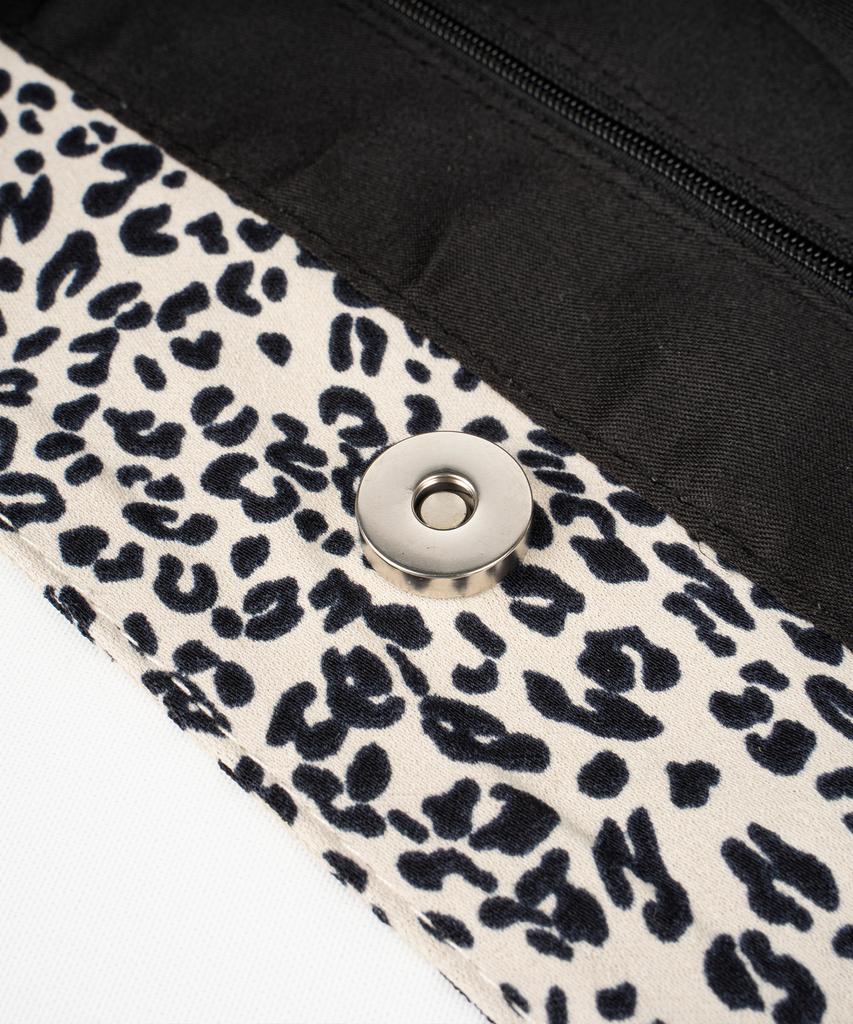 Roidesrois Leopard Flat Hobo Shopper Bag (White)