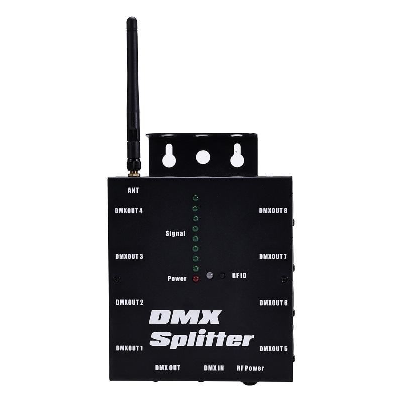Amplificator și Distribuitor de Semnal Wireless DMX512 cu 8 Canale pentru Lumini de Scenă