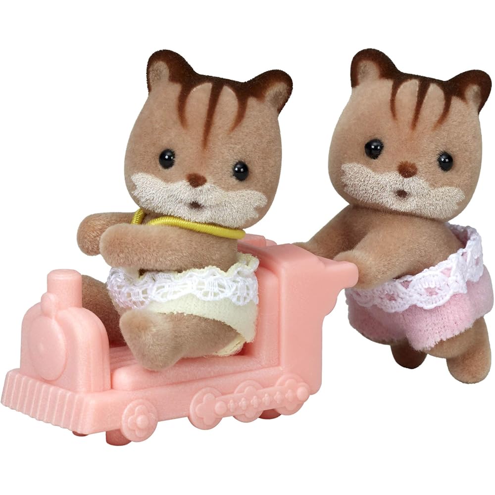 Sylvanian Families Twin Squirrel Dolls 3 Years and Up Toy Dollhouse EPOCH