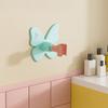 Pet Bathing Shower Holder Butterfly Head Holder, Wall Mounted Self-adhesive Handheld No Drill Bracket Bracket, Universal Adjustment Waterproof