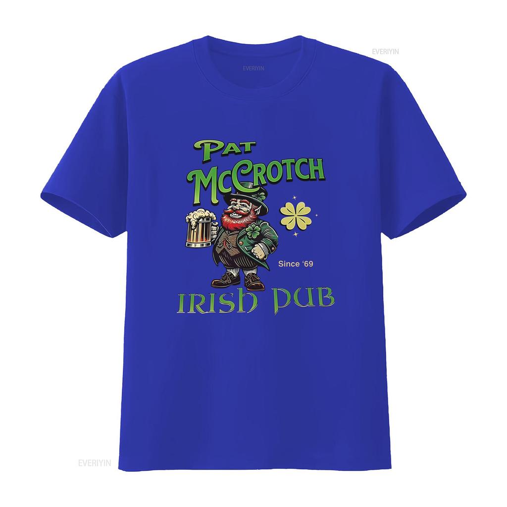 Pat Mccrotch Irish Pub St Patricks Day Dirty Adult Drink T Shirt S 4xl Vintage Washed Stylish Designer Clothes Unisex Versatile