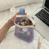 1Pcs Portable Mesh Makeup Toiletry Storage Bags Handbags Organizer Cosmetic Organizer Pouch Travel Washing Body Shower Tools