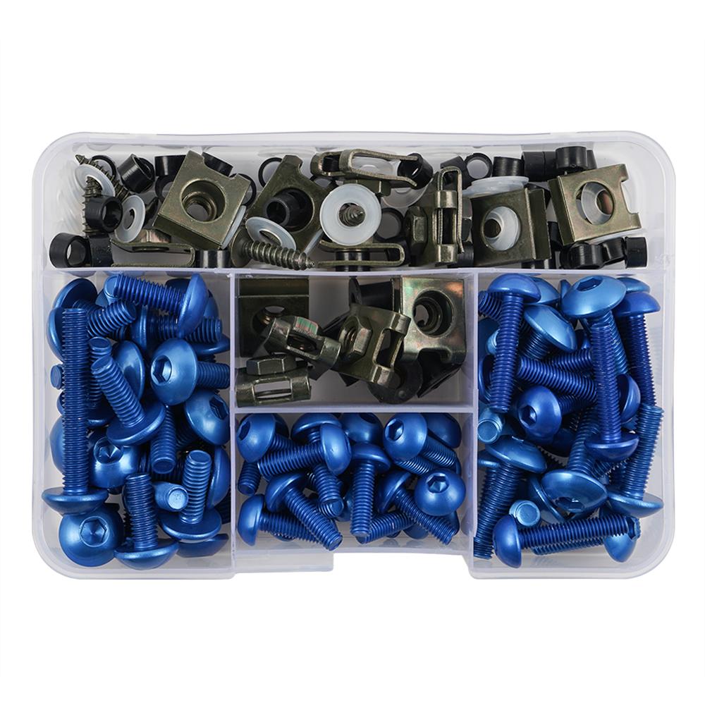 177PCS Motorcycle Complete Fairing Bolts Kit Screws Nut For KAWASAKI VERSYS 650 NINJA 300 400 650 ZX6R VULCAN S 650 ZX10R KLX250