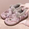 Women's Winter New Casual Versatile Mother Shoes Cotton Boots Piled Thickened Embroidered Snow Boots